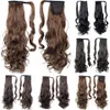 Wholepony caudas rabo de cavalo peças de cabelo 22quot cabelo sintético longo cruly clipe em fita rabo de cavalo extensões de cabelo encaracolado pi1238207