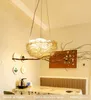 Hand-woven creative personality nest chandelier Restaurant light Nordic creative art chandelier dining room postmodern bird's nest chandeli