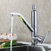 Contemporâneo Chrome Solid Bronze Cozinha Pia Mixer Torneira Torneira Torneira Vanity Torneira com Dispensador de Soap