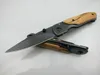 Butterfly DA44 survival Pocket folding knife Wood handle Titanium finish Blade tactical knifes EDC Pockets knives