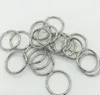 6000pcs Split keychains ring keyring 25mm Key Ring Chain Loop Pocket Photo Clasps Connectors Silver