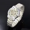 Hot 2021 Winner Brand Luxury Sport Men Men Automatic Skeleton Mechanical Watch Men Aço completo Banda de aço inoxidável Relógio+Box4810294