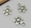 500 pièces pendentif à breloques fleur en argent tibétain pour la fabrication de bijoux Bracelet Europe 13x9mm