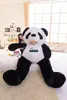 Dorimytrader Jumbo Cartoon Panda Plush Toy Giant Smiling Panda Stuffed Pillow Toys Animal Dolls Great Gift Decoration 102inch 260cm DY60396