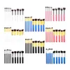 Pincéis de maquiagem 10 Pcs Superior Profissional Macio Cosméticos Make Up Brush Set Kabuki Escova Kit de maquiagem Pincéis de Maquiagem saco de OPP