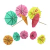 144pcs papel coquetel parasols guarda -chuvas escolhas para festas de evento de festas de festas de festas de férias de férias
