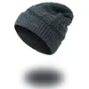 أوروبا والولايات المتحدة جديد الكورية الرجال بيني قبعة محبوك لزيادة قبعة الصوف الشباك سميكة قبعة الشتاء الدافئ 5 ألوان