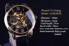 Forsining 3D Logo Gravür Saatler Erkekler Üst Marka Lüks Altın İzle Erkekler Mekanik İskelet İzle Relogio Masculino Saat Erkekler