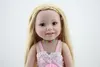 18 дюймов 45см американская девушка кукла реально выглядящая ручной работы силиконовые куклы возрожденные с одеждой шляпу игрушки для детей