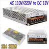 2pcs High Quality LED switching power supply LED power supply 12V 10A / 15A /120W 180W transformer 100-240V
