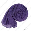 19 écharpes longues pliées de couleur pure femmes foulards infini cou anneau dames châle prix de gros