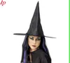 Halloween Witch Hat Wizard Hat Cap Pure Black Steeple Hat Oxford Party Witch Sexy UniformCostumes Caps för kvinnor och barn