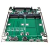 2.5 "SATA III NAAR DUAL MINI SATA USB 3.0 tot 2 MSATA SSD RAID Controller Card Converter met kabel Freeshipping