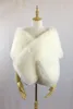 Cappotto da sposa invernale Avvolge in pelliccia sintetica da sposa Scialli caldi Capispalla Nero Gary Shrug Giacca da donna Serata di ballo di Natale