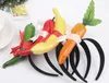 bambini divertenti frutta verdura fascia carota pepe banana bastoncini per capelli bambini adulti compleanno copricapo costume cosplay oggetti di scena