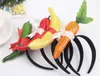 Enfants drôles fruits légumes bandeau carotte poivre banane cheveux bâtons enfants adultes anniversaire chapeaux cosplay costume performance accessoires