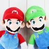 Super Bros Stand Luigi Plush Soft Doll Gevulde speelgoed 10 inch voor kinderen geschenk gratis verzending1184655