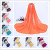 1 st Höst Vinter Koreanska Kvinna Pure Color Scarf Ladies Headband Bomull och linne Scarf 20colors Enorma 180 * 75cm Hot Sale Gratis frakt