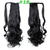 Clip Ponytail hair extensions synthetic Curly wavy hair pieces 24inch 120g drawsring Pony tails women fashion