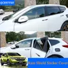 Tillbehör Bilstyling AWNINGS SKLAR 4st/Lot Window Visirs för Honda CRV CRV 5: e 2017 2018 Sun Rain Shield Window Trim Stickers Covers
