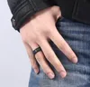 Bague en titane noir Vintage de qualité pour hommes, bagues de mariage en titane, nouvelle bague punk, bijoux N196831663