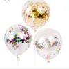 Latex Free Balloon Gold Confetti Balony 12 cali Party Decoration Balony z Złotym Papier Dots Party Dekoracje Ślubna Szybka Wysyłka