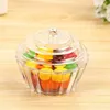 Clear Mini Cake Stand Cupcake Gunst Snoep Doos Bruiloft Verjaardag Container Plastic Party Behandeling Food Dozen Gunsten ZA4975