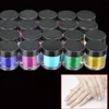 Nouveau 24 pièces/ensemble métal brillant poussière ongles paillettes Nail Art poudre trousse à outils acrylique UV maquillage