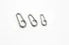 Rompin 50pcslot Stainless Steel bent dead Oval Split Rings Loop Lure Assorted Swivel Snap Fishing Tackle Connector 16 18 21mm2180982