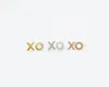 Mode "xo" oorbellen, 18 k vergulde / verzilverde xo oorknopjes voor vrouwen groothandel gratis verzending