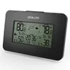 Fashion Baldr Weather Station Clock Indoor Outdoor Temperature Humidity Display Wireless Weather Forecast Alarm Snooze Blue Backlight