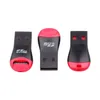 Partihandel 200PCS / Lot USB 2.0 Micro SD T-Flash TF Memory Card Reader Whistle Style Gratis frakt