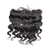 12A 8-22 pouces Ultra-mince Real Swiss Lace Frontal Closure 13x4 Brésilien Body Wave Vierge Cheveux Humains Frontal Couleur Naturelle Oreille à Oreille Bella Hair