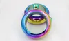 Pulsera de brazalete Frasco de cadera 3.5 oz 304 Acero inoxidable Arco iris Líquido Alcohol Vodka Whisky Drinkware con embudo wa4222