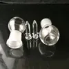 Transparent glass burning bowl nail Glass Oil Burner Pipe Colorful Burner Glass Tube Oil