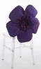 2016 Taffeta Big 3D Flower Wedding Chair Sashes Romantic Chair Covers Floral Wedding Supplies Cheap Wedding Accessories 02