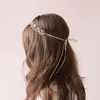 Hot Ouro Acessórios De Cabelo De Noiva De Cabelo De Cristal Videira Hairband Headband Do Casamento