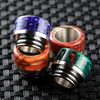 810 TFV8 RUTDRIP Tips Epoxy Harts Rostfritt stål DRIP TIP Våg brett borrstycke för TFV8 TFV12 Rökningstillbehör DHL GRATIS