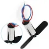 DC 3.7V 48000RPM Coreless Motor + Propeller voor RC-vliegtuig Helicopter Toy B00319