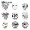 DORAPANG 100% 925 Sterling Silver fixo fivela de segurança clipe charme talão colocação Pulseira DIY pulseira atacado fábrica