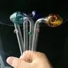 Fabrication de pipes à fumer en verre Narguilé soufflé à la bouche Bongs Tête de fraise colorée Pot à ragoût Ya