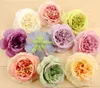 50pcs 10cm Artificial Austin Rose Stamen Flowers Heads For Wedding Bridal Bouquet Home Decoration