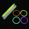 Neue Multi Color Hot Glow Stick Armband Halsketten Neon Party Blinklicht Stick Neuheit Spielzeug IB252