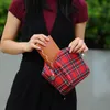 Pu faux skórzane kobiety długie portfele jasnobrązowe mennica kolorowe pieniądze zarabiane torebki DOM389