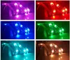 1 M 5 V USB LED faixa 5050 preto flexível luz IP65 À Prova D 'Água 30 LED / m RGB Branco Azul TV Fundo Iluminação Strip com Mini Controlador RGB