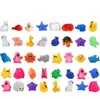 40style swim pool animal sound toy floating fish duck pig rabbit dog rubber bath swim toys water playing toy for fun