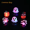 noël led anneau lumières décoration d'halloween led doigt lumières mini décoration lumières portable noverty citrouille père noël fantôme pirate