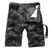 Hot 2016 Outdoor Mens Bomull Straight Camouflage Cargo Korta Byxor Män Militär Jungle Sport Taktiska Shorts Plus Storlek 28-38