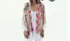 Summer Women Floral Chiffon Kimono Cardigan Robe Jacket Blouse Tops Free Shipping