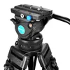 Benro BV10 Professionele Video Camera Camcorder Tripod Kit Loading 10KG / 22LB voor film-tv-opnamen / live uitzending / bruiloft opname